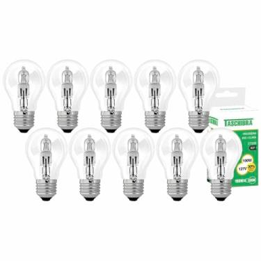 Imagem de 10 Lâmpada Halógena A55 100w 127v Branco Quente 2700k Estufa