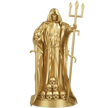 Imagem de Estátua Exu Caveira Imagem Umbanda Candomblé - Versão 2 (Cor Ouro)