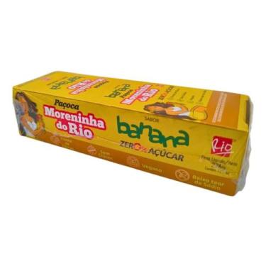 Imagem de Paçoca moreninha do rio zero açucar sabor banana 276g c/ 12un