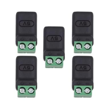 Imagem de xiwai 5 peças/conjunto de soquete fêmea tipo C OTG para saída de terminal de 2 pinos, adaptador de carga rápida, faça você mesmo, reparo OEM, conector sem solda, CC 5 V, alimentação USB2.0