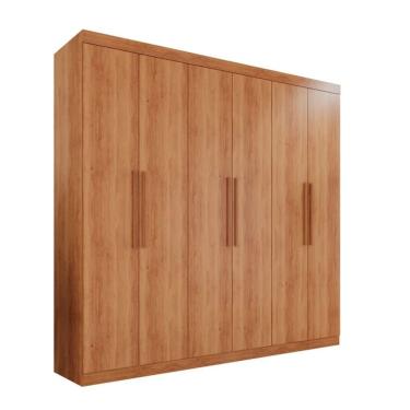 Imagem de Guarda Roupa Ubatuba Plus 6 Portas 3 Gavetas Valverde Moveis Cinamomo