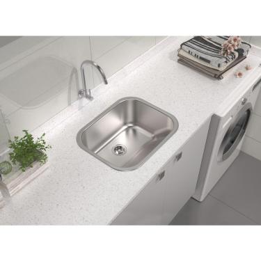 Imagem de Tanque de Encaixe Tramontina Hera 30 L em Aço Inox Acetinado 50x40 cm