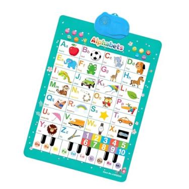 Imagem de De Parede Para Crianças - Brinquedo Interativo em Inglês,De Parede Eletrônico Interativo Falante - Para Crianças Em Sala De Aula Creche Jardim De Infância Berçário E Sala De