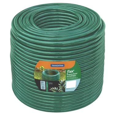 Imagem de Mangueira Flex 5/8" Tramontina Verde Em Pvc 3 Camadas 100 M Tramontina
