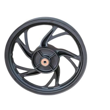 Imagem de Aro roda rodão traseiro liga leve modelo pé de galinha para Biz 100 110i 125 até o ano 2023 e rolamentos