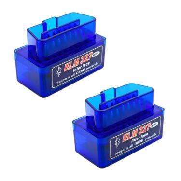 Imagem de NYTKL 2 peças ELM327 OBDII scanner de diagnóstico automático de carro, ferramenta de digitalização Bluetooth sem fio profissional, leitor de código de falha do motor OBD2 para Android, Windows