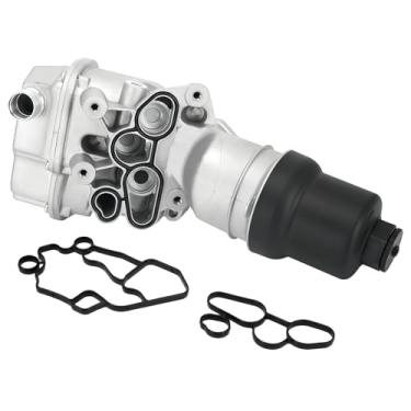 Imagem de Xxamz Conjunto de base de filtro de óleo de alumínio 2.0L compatível com Audi TT TT Quattro TTS Quattro A3 A4 L4 2.0L 2008-2015 VW Eos Golf R GTI Jetta Passat L4 2.0L 2006-2013