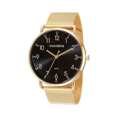 Imagem de Mondaine Relógio Masculino Casual Malha de Aço Dourado