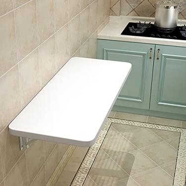 Imagem de Mesa dobrável para lavanderia, mesa dobrável para computador, mesa flutuante, mesa de jantar dobrável, mesa de trabalho dobrável, economia de espaço, mesa suspensa para escritório em casa