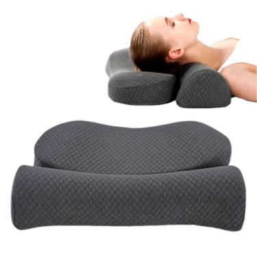 Imagem de Almofada de suporte de pescoço | Almofada de espuma para dormir nas costas, almofada de resfriamento para homens, mulheres, dormir, casa, quarto, , avião, viagem, noite, a , costas