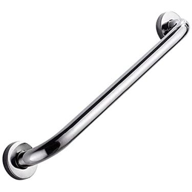 Imagem de LUOFDCLDDD Barra de apoio de segurança, barra de apoio para chuveiro, corrimão cromado polido, trilho de suporte de segurança para montagem na parede, alça antiderrapante para banheira de banheiro