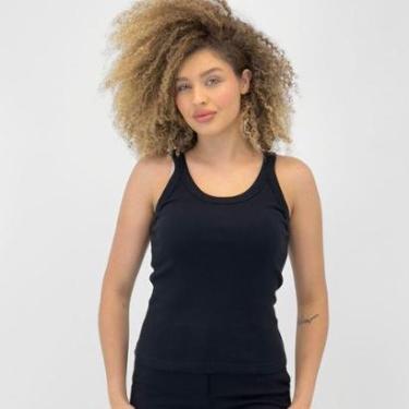 Imagem de Blusa Hering Regata Canelada Básica Feminina-Feminino