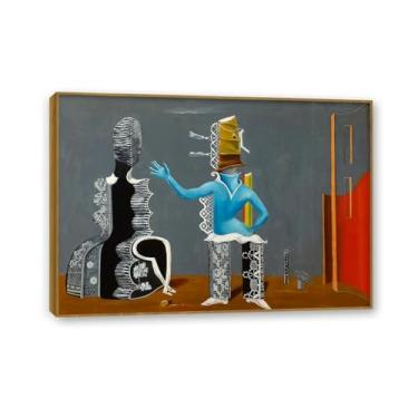 Imagem de Pôster Max Ernst The Couple Reprodutions of Famous Paintings Surrealism Wall Art Canvas Max Ernst Decoração de parede para presentes de sala de estar Emoldurado 100 x 70 cm (39 x 28 polegadas)