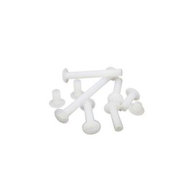 Imagem de Kit 50 Parafuso Pasta Plastico  Parafuso Fichário  Encadernação  Álbum