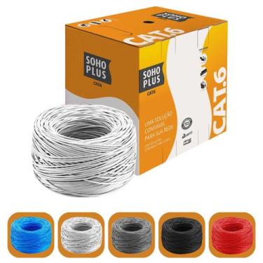 Imagem de Cabo De Rede Internet Furukawa Soho Plus Cat6 100m Branco