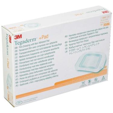 Imagem de Film Dressing 3M Tegaderm +Pad Waterproof 3,5 x 4 cm (25/caixa)