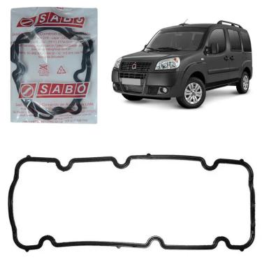 Imagem de Junta Tampa Válvula Motor Doblo 1.4 2010 Fibra Original Sabó