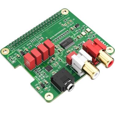 Imagem de Placa de Expansão Áudio DAC HiFi InnoMaker HAT para Raspberry Pi 5/4/3B+/Zero | PCM5122 384kHz/32bit com Suporte DOP | Osciladores Duplos, Saída RCA/3.5mm (112dB SNR)