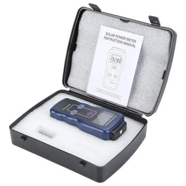 Imagem de Fafeicy Medidor de Energia Solar, Detector Digital de Luz Solar SM206, Testador Portátil de Radiação, Instrumento de Medição Preciso para Pesquisa de Energia, Display de 19999 Com Temperatura