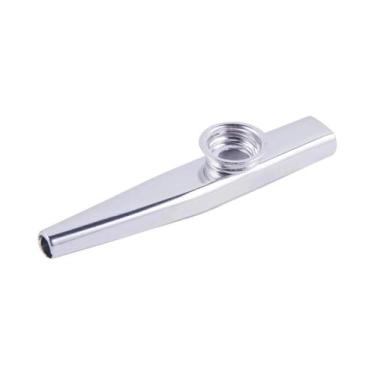 Imagem de Kazoo Prata Liga de Alumínio com Membrana Flauta Diafragma Boca Kazoos