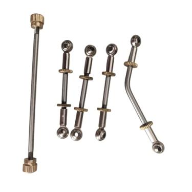 Imagem de oshhni Bielas de Trompete com Juntas Esféricas Universais, Fácil Instalação, Peças Resistentes, Kit de Reparo para Trompete com Porcas de Ajuste para Alto, 4 Pcs