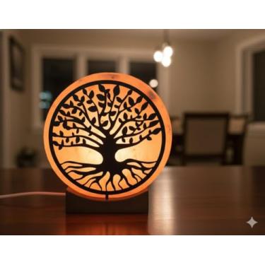 Imagem de NatureBoost Lâmpada de sal do Himalaia, alimentada por USB, luz noturna que muda de cor, ideia de presente exclusiva (Treenew)