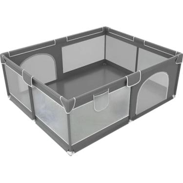 Imagem de Cercadinho para Bebê 180×150 x 66 – Tela Respirável, Estrutura Reforçada, Seguro e Fácil de Montar - Acompanha Sacola de Transporte