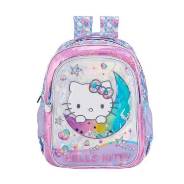 Imagem de Mochila Costas Hello Kitty Infantil Meninas Estrela Escolar