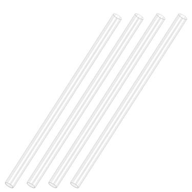 Imagem de 4 peças de tubos de plástico, tubos rígidos transparentes, tubos de plástico transparente, tubo de acrílico redondo, tubo de plástico rígido para sistema de resfriamento de água, encanamento, 5 mm (3