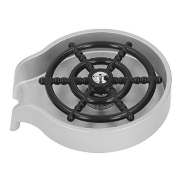 Imagem de Mingzhe Lavadora de Copos de Vidro de Alta Pressão Com Base ABS, Resistente e Durável para Uso Doméstico, Leite, chá, Cafeteria, Bar, Loja de Sobremesas KTV, Spray Multiângulo, (Prata)