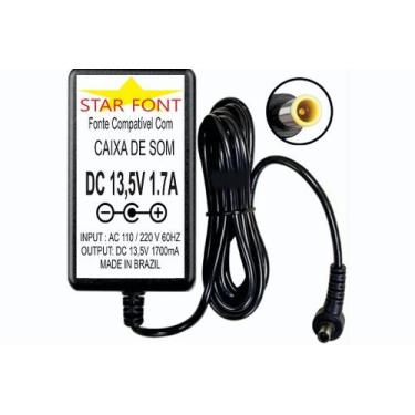 Imagem de Fonte DC 13,5V 1.7A para Caixa de Som Logitech Hub - Bivolt - Starfont