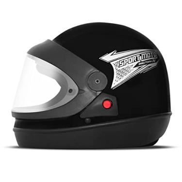 Imagem de CAPACETE FECHADO PRO TORK SPORT MOTO SOLID PRETO FOSCO TAM. 60