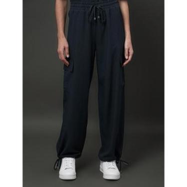 Imagem de Calça Feminina Cargo Linho Misto Calvin Klein-Feminino