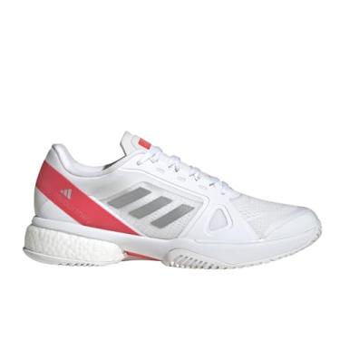 Imagem de adidas Tênis feminino Stella McCartney Court, Branco/prata metálico/vermelho lúcido, 38