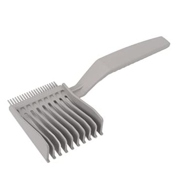 Imagem de Naroote Pente de Corte de Cabelo Profissional Portátil Ferramenta de Cabeleireiro para Barbeiro, Pente de Posicionamento Curvo para Corte de Cabelo Preciso, Adequado para de Todos Os ângulos, Perfeito para Modelar Masculino, Material ABS