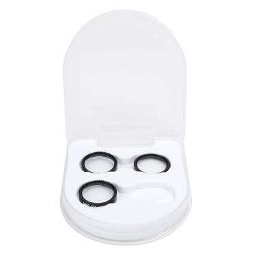 Imagem de Acouto Filtro de Drone, Filtro de Lente de Câmera Tipo Botão à Prova de óleo Com Revestimento HD 3 Em 1 para NEO Com Liga de Alumínio e Material de Vidro óptico, Método de Instalação