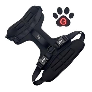 Imagem de PEITORAL Pet Premium Ajustável Preto para Cães de Porte Grande