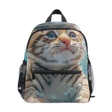 Imagem de GAIGEO Cat Adorable Kitten Baby Backpack with Whistle, Adjustable Chest Strap, Backpack for Toddler Girls Lightweight & Compact for Ages 3-8