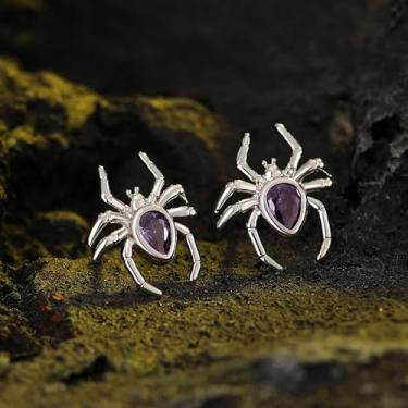 Imagem de 1 par de brincos exclusivos de gota de aranha para uso diário, joias simples e adoráveis, presentes para mulheres, aniversário para ela, acessórios de moda