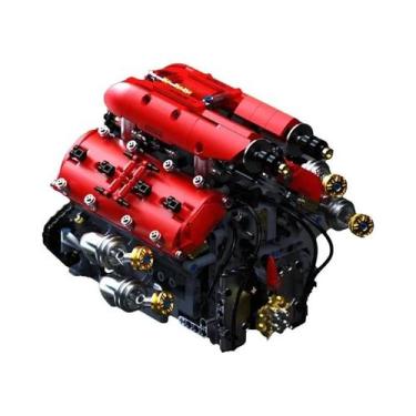 Imagem de Conjunto De Blocos De Montar Modelo De Motor V8 Para Crianças 1370 Peç