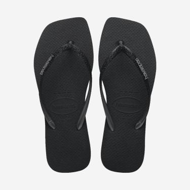 Imagem de Chinelo Havaianas Slim Square Sparkle Preto-Feminino