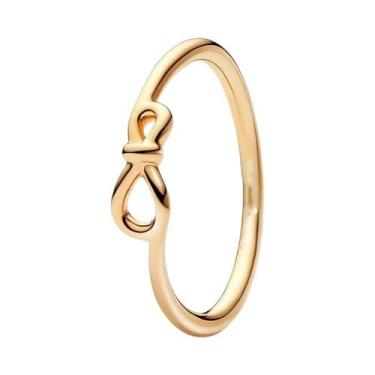 Imagem de Anel Feminino De Prata Esterlina 925 Banhado a Ouro 18K Com Pérola Geo