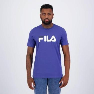 Imagem de Camiseta Fila Letter Premium III Azul-Masculino