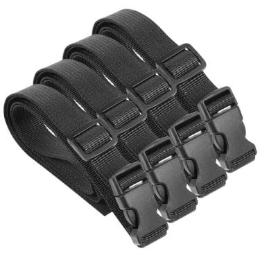 Imagem de YBEATY 4 peças de alças utilitárias com fivela alça de bagagem 101,6 cm de comprimento tiras ajustáveis liberação rápida acessório mochila acessório saco de dormir alça de compressão para caminhadas