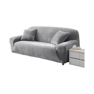 Imagem de Capa De Sofá De Veludo Elástica Grossa Para Sofá De 1/2/3/4 Lugares Em