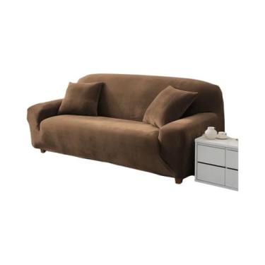 Imagem de Capa De Sofá De Veludo Elástica Grossa Para Sofá De 1/2/3/4 Lugares Em