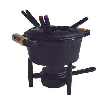 Imagem de Panela De Fondue A Álcool Completo Em Ferro Fundido 18Cm