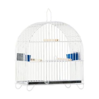 Imagem de Gaiola Pássaros Mini Branca E011 - Gaiolas Londrina, E011