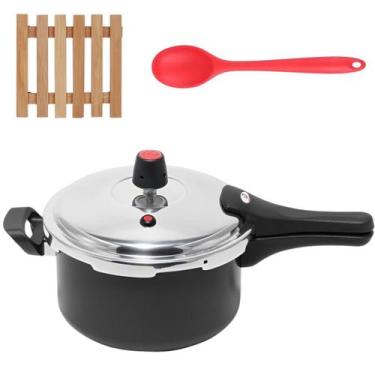 Imagem de Panela De Pressão 3L Fechamento Externo + Descanso + Colher - Marcolar
