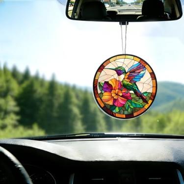 Imagem de Acrílico colorido, apanhador de sol, decoração de janela suspensa de coruja, arte de parede de arco-íris, para sala de estar, quarto, varanda, interior e exterior, jardim, enfeites de Natal 19 x 19 cm